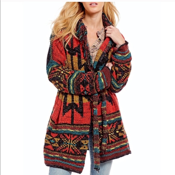 Free People Sweaters - NWT Free People Boho Wild West Cardigan Duster